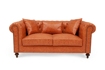 Chesterfield Sofa in Faux Leather